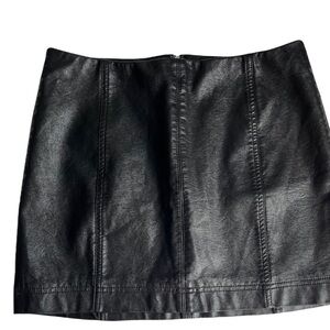 Wild Fable Faux‎ Leather Skirt Black Women